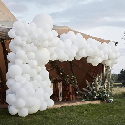 Witte Ballonnenboog XL DIY Set