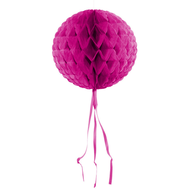 Honeycomb Bal Fuchsia Lint 30cm