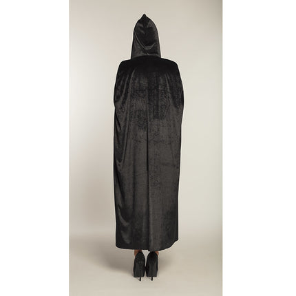 Halloween Cape Zwart 1,65m