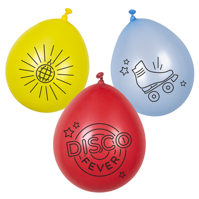 Disco Fever Ballonnen 23cm 6st