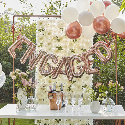 Rose Gouden Bruiloft Letterslinger Engaged