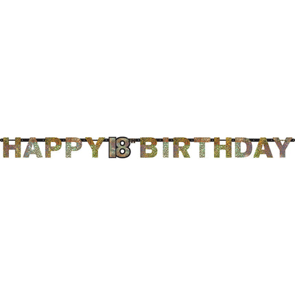 Letterslinger 18 Jaar Happy Birthday 2,13m