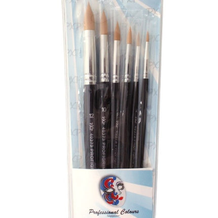 PXP 6 Brushes Round Profigrime Synthetic