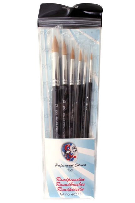 PXP 6 Brushes Round Profigrime Synthetic