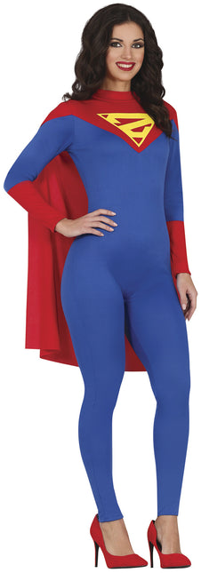 Supergirl Kostuum Blauw Dames