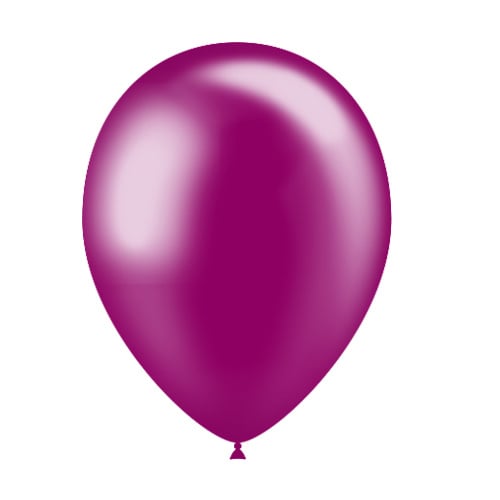 Fuchsia Ballonnen Metallic 25cm 50st