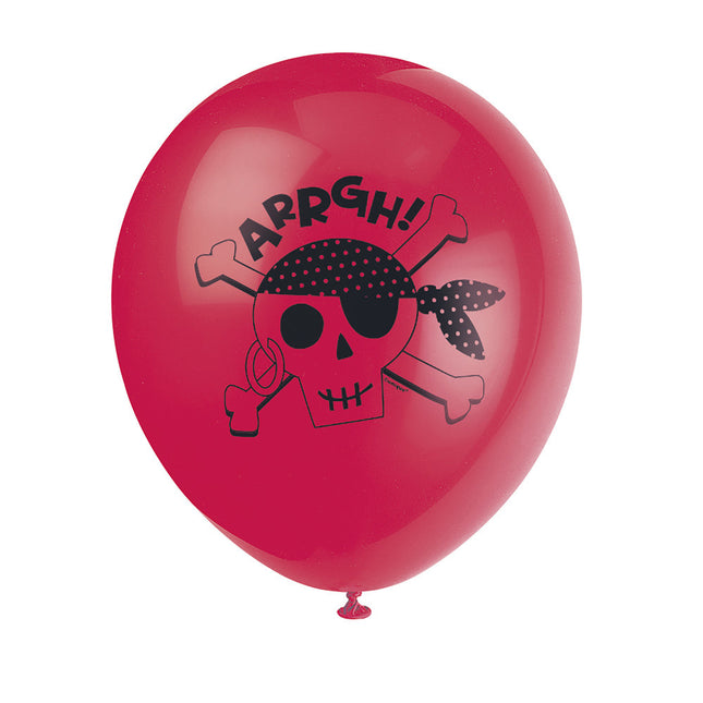 Piraten Ballonnen Arrgh 30cm 8st