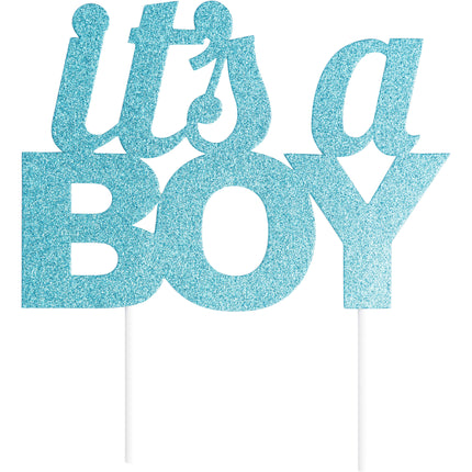 Blauwe Geboorte Taarttopper It'S A Boy