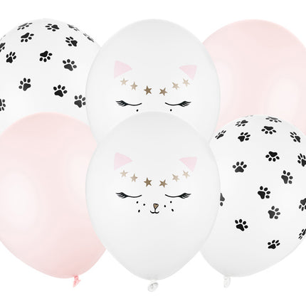 Katten Ballonnen 30cm 6st