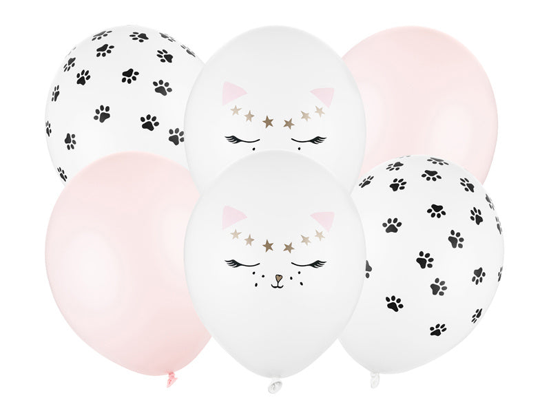 Katten Ballonnen 30cm 6st