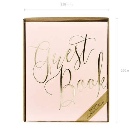 Gastenboek Roze 24,5cm