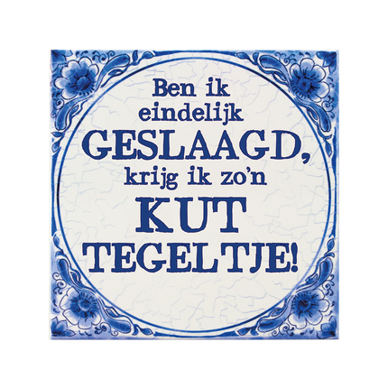 Delfts Blauw Tegel Geslaagd Kut 14,5cm