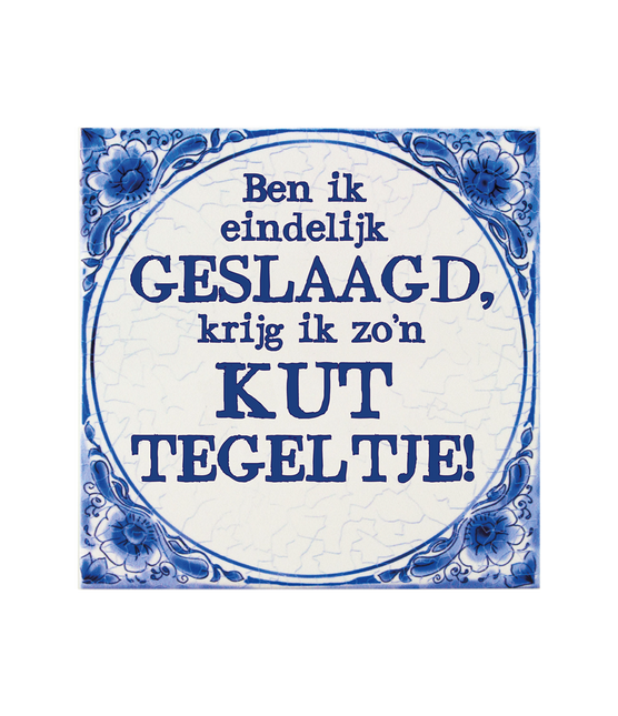 Delfts Blauw Tegel Geslaagd Kut 14,5cm