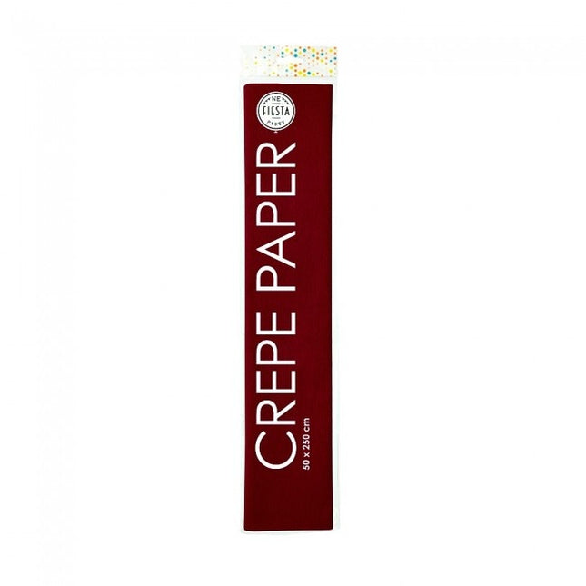 Crepe Papier Bordeaux 50cm 2,5m