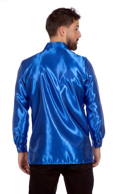 Disco Blouse Ruches Blauw