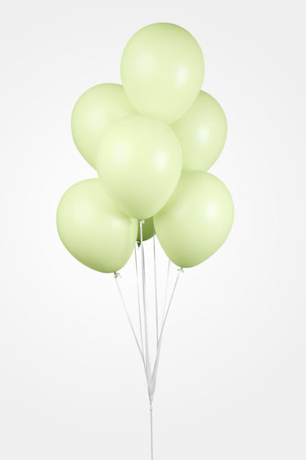 Groene Ballonnen Pastel Macaron 30cm 50st