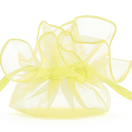 Organza Zakjes Lichtgeel 26cm 20st