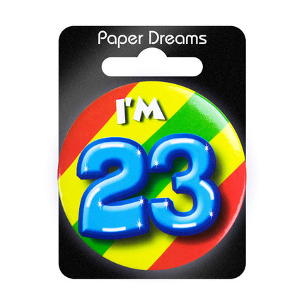 I'm 23 Button 23 Jaar 5,5cm