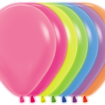 Ballonnen Neon Mix 30cm 50st