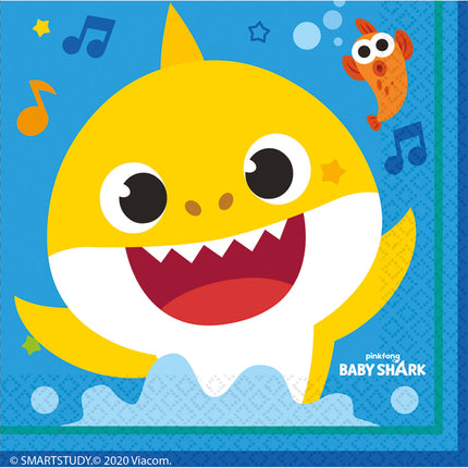 Baby Shark Servetten 33cm 16st