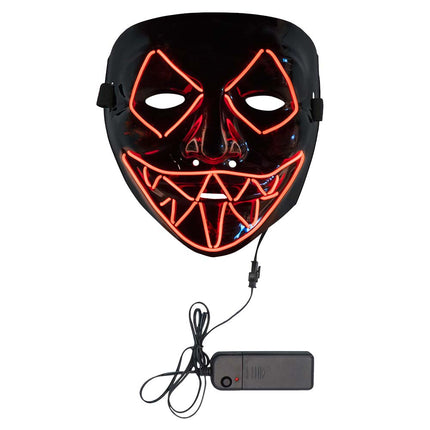 Halloween Led-Masker Killer Smile Rood