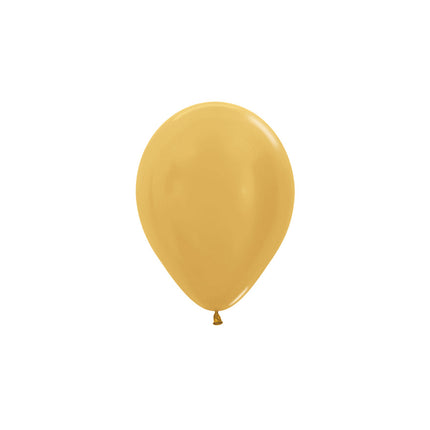 Ballonnen Metallic Gold 12cm 50st