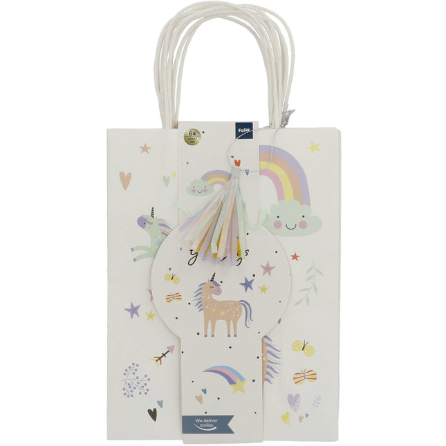 Unicorn Uitdeelzakjes Rainbows 6st