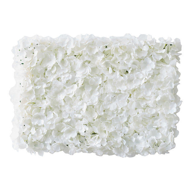 Witte Wanddecoratie Bloemen 63cm