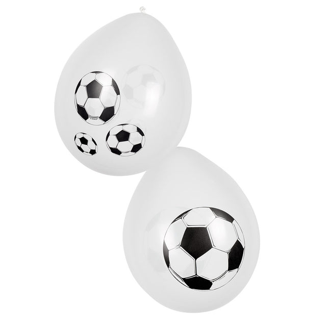 Voetbal Ballonnen 25cm 6st