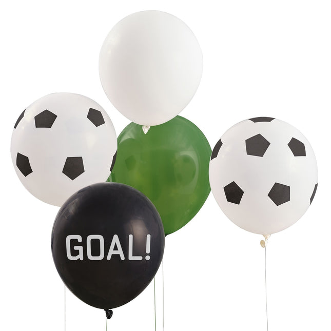 Voetbal Ballonnen Goal 30cm 5st