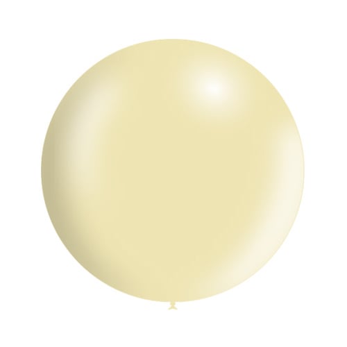 Ivoorkleur Reuze Ballon Metallic 60cm