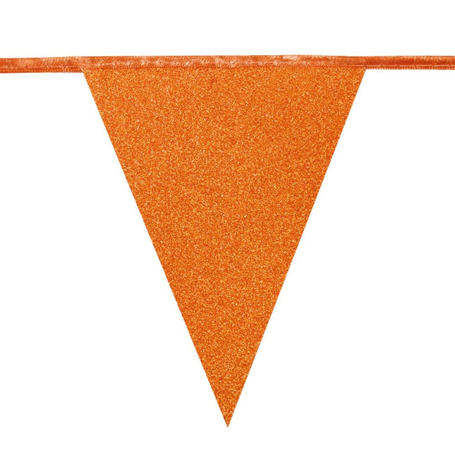 Oranje Slinger Glitter Papier 6m