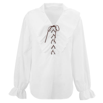 Witte Blouse Dames Piraten/Renaissance