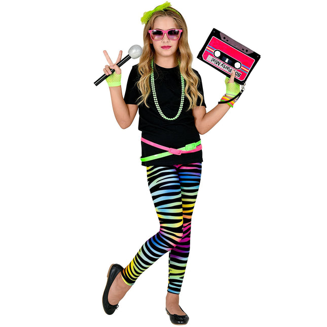 Neon 80S Legging Meisje