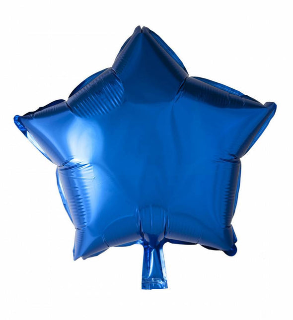 Helium Ballon Ster Blauw 46cm leeg