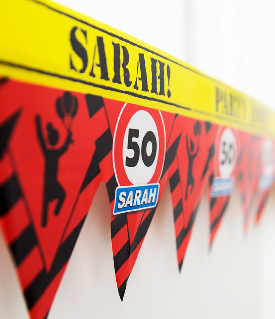 Sarah Afzetlint 50 jaar Verkeersbord 12m