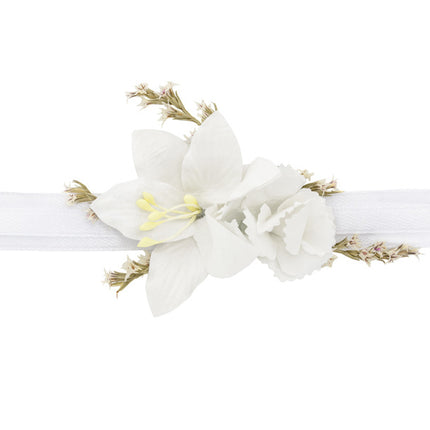 Witte Bloemen Armband