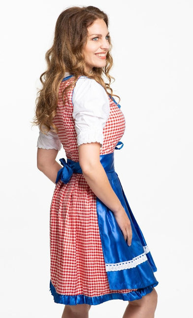 Dirndl Jurk Oktoberfest Blauw 3 delig