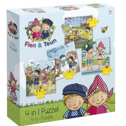 Fien & Teun 4- In 1 Puzzel