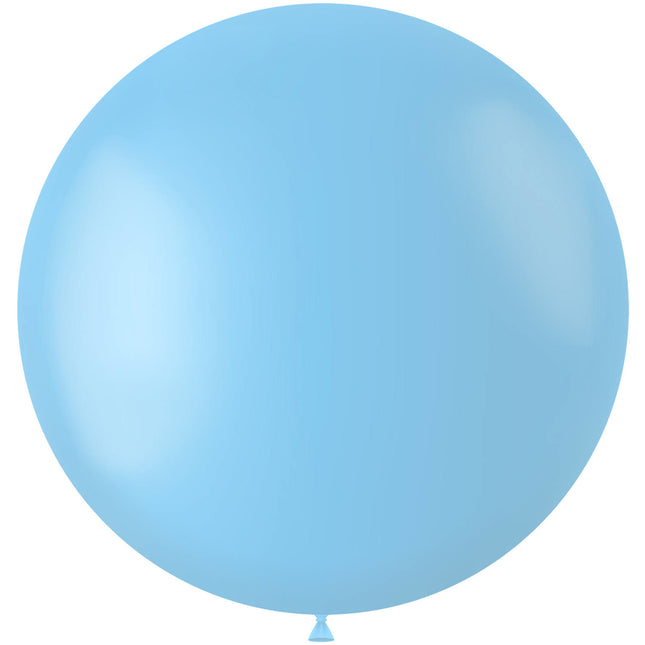 Lichtblauwe Ballon Powder Blue 80cm