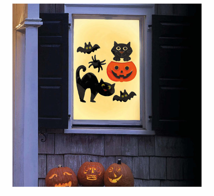 Halloween Raamdecoratie Dieren