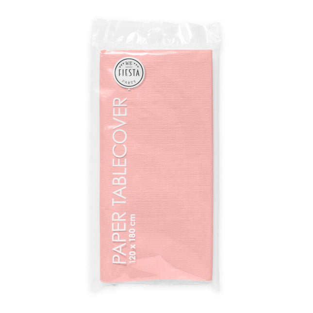 Roze Tafelkleed Papier 1,8m