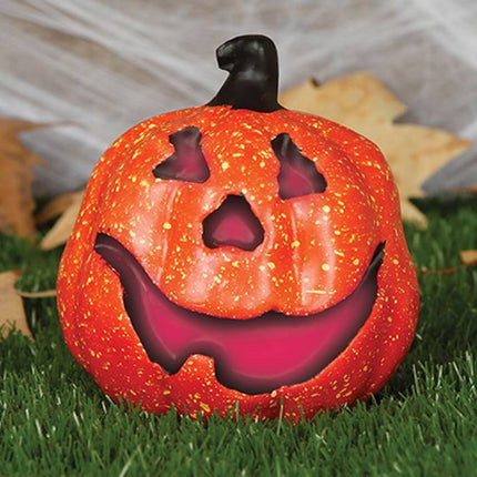 Halloween Pompoen Deluxe met Licht 15cm