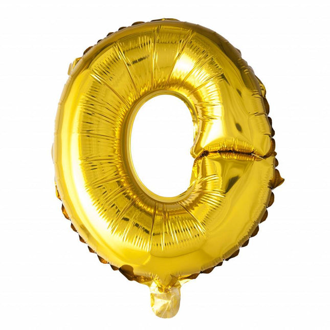 Folie Ballon Letter O Goud XL 102cm leeg