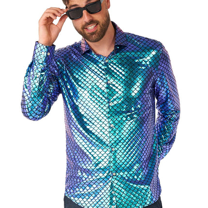 Zeemeermin Disco Overhemd Heren OppoSuits