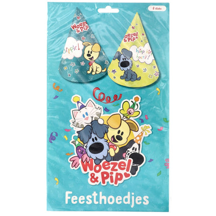 Woezel En Pip Feesthoedjes 15,5cm 6st