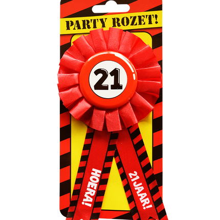 Rozet Hoera 21 Jaar Hoera