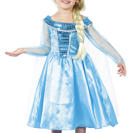 Prinsessenjurk Kind Elsa 3/4 jaar