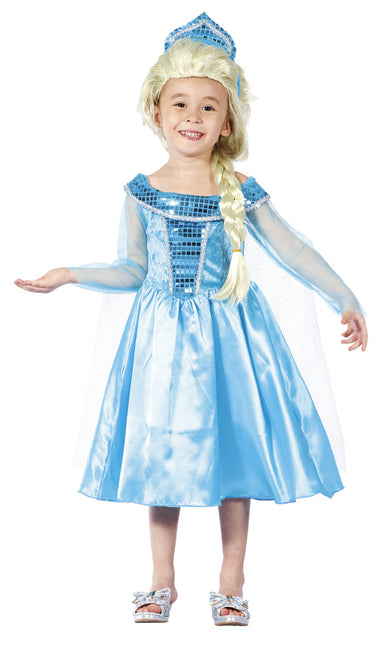 Prinsessenjurk Kind Elsa 3/4 jaar