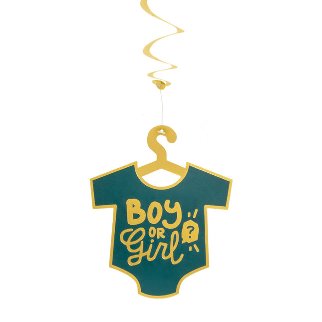 Hangdecoratie Boy Or Girl Dubbelzijdig 85cm 2st